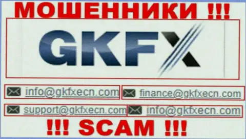 В контактных сведениях, на сайте шулеров GKFXECN, указана вот эта электронная почта