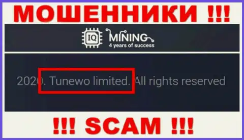 Кидалы Тунево Лимитед сообщили, что именно Tunewo Limited владеет их лохотронном