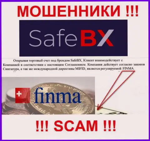 SafeBX Com и их регулятор: FINMA это МОШЕННИКИ !!!