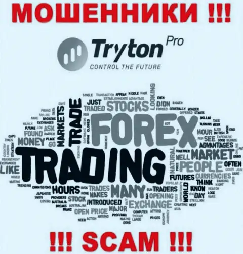 Форекс - это сфера деятельности незаконно действующей компании TrytonPro