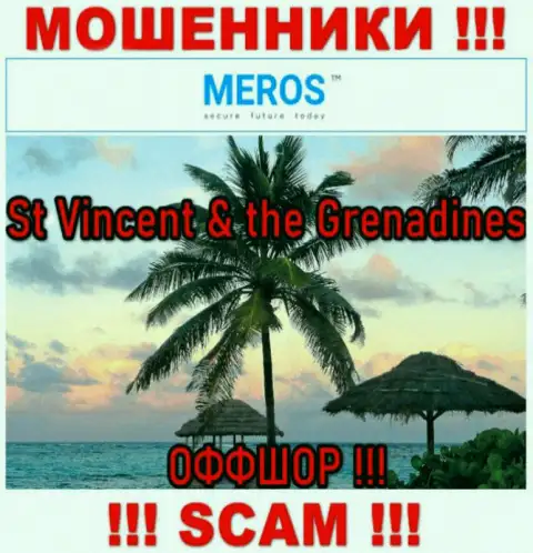 St Vincent & the Grenadines это юридическое место регистрации конторы MerosTM