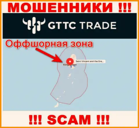 МОШЕННИКИ GT TC Trade зарегистрированы довольно-таки далеко, на территории - Saint Vincent and the Grenadines