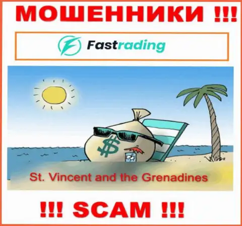 Оффшорные интернет-мошенники ФасТрейдинг Ком скрываются здесь - Сент-Винсент и Гренадины