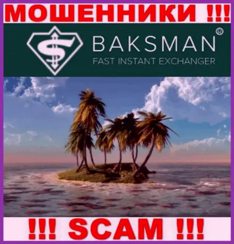 В организации BaksMan Org беспрепятственно отжимают денежные активы, пряча инфу относительно юрисдикции