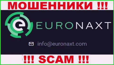 На сайте EuroNax, в контактных сведениях, предоставлен е-мейл указанных мошенников, не надо писать, сольют