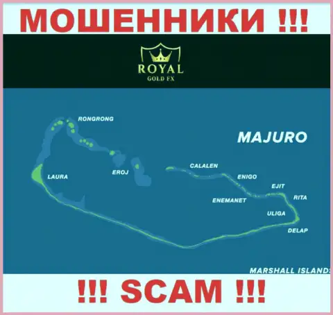 Рекомендуем избегать совместной работы с мошенниками RoyalGoldFX Com, Majuro, Marshall Islands - их офшорное место регистрации