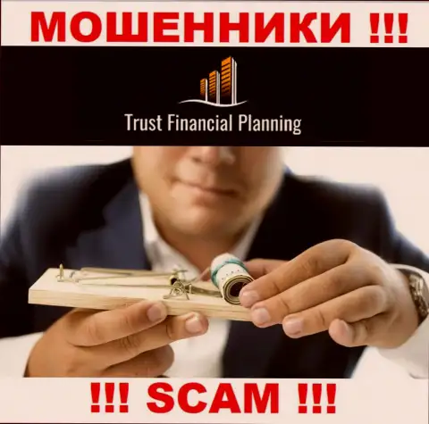 Сотрудничая с организацией Trust-Financial-Planning Вы не увидите ни копеечки - не вводите дополнительные денежные активы