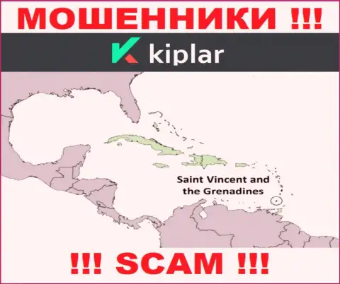 ШУЛЕРА Kiplar зарегистрированы очень далеко, а именно на территории - St. Vincent and the Grenadines