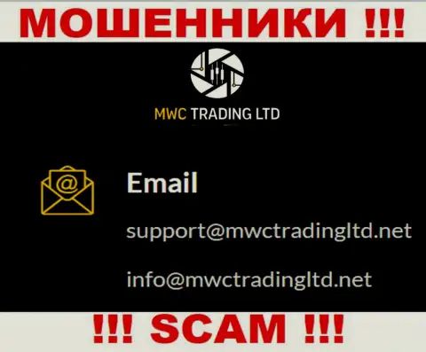 Контора MWC Trading LTD - это МАХИНАТОРЫ ! Не пишите сообщения к ним на адрес электронного ящика !