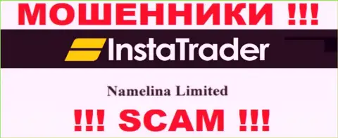 Юр лицо компании ИнстаТрейдер - Namelina Limited, информация взята с официального интернет-сервиса